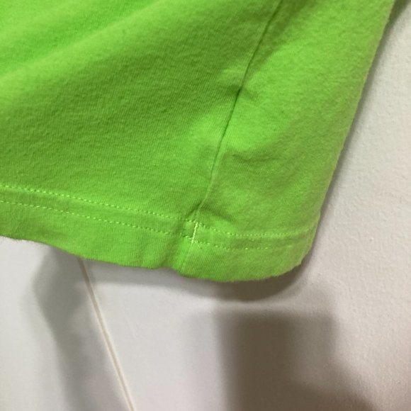 Under Armour Heat Gear Loose Heatgear Short Sleeve T Shirt Neon Green Mens Large - Picture 6 of 11